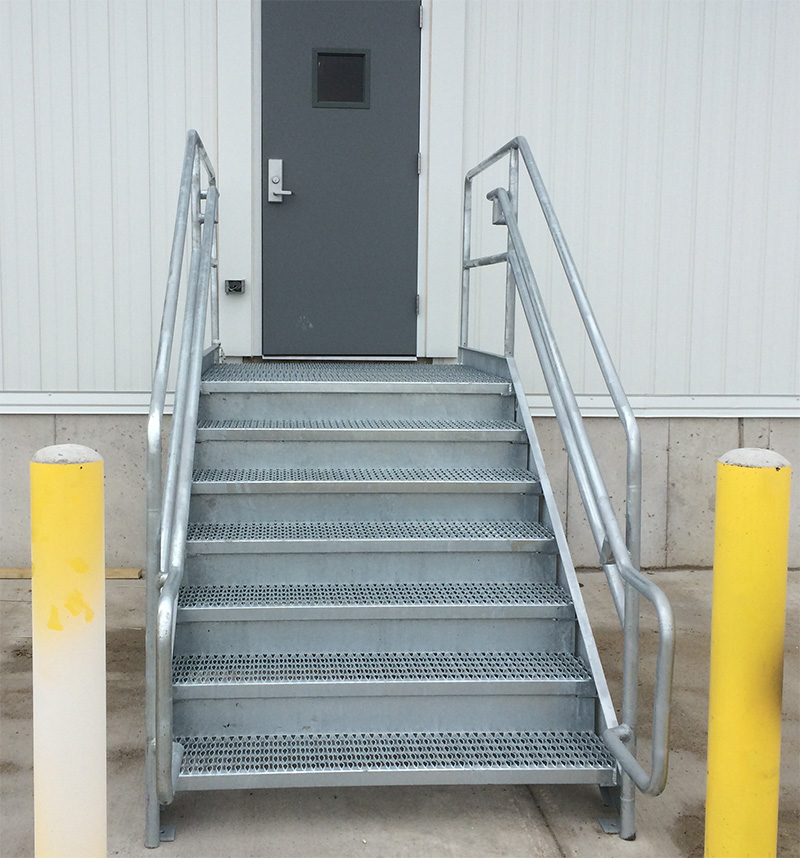 Proform MFG Fabricated Truck Dock Stairs - Cut, Formed, and Welded